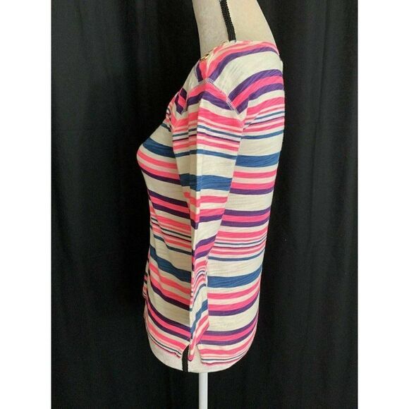 Juicy Couture Striped Long sleeve t shirt top - Picture 3 of 6